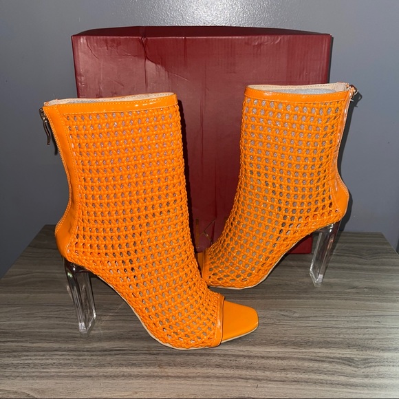 Mackin J Women’s Open Toe Weaved Mesh Bootie - Picture 3 of 4